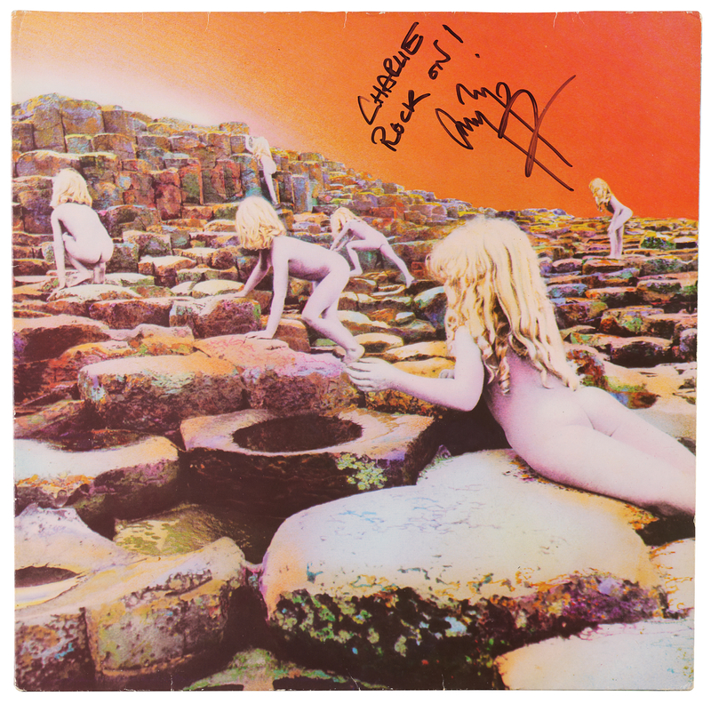 Lot 453 Led Zeppelin: Jimmy Page Signed Album - Houses of the Holy
