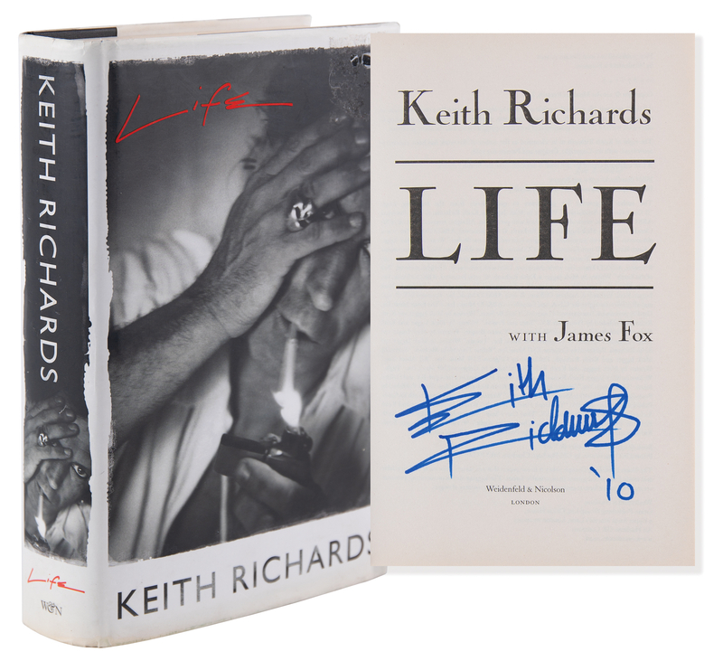 Lot 483 Rolling Stones: Keith Richards Signed Book - Life