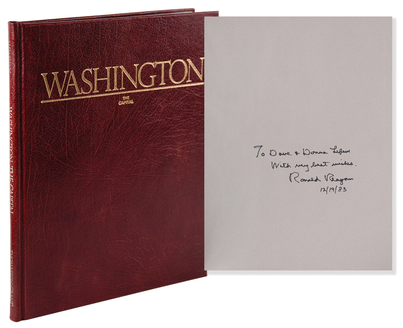 Lot 49 Ronald Reagan Signed Book as President - Washington: The Capital (Special White House Presentation Edition)