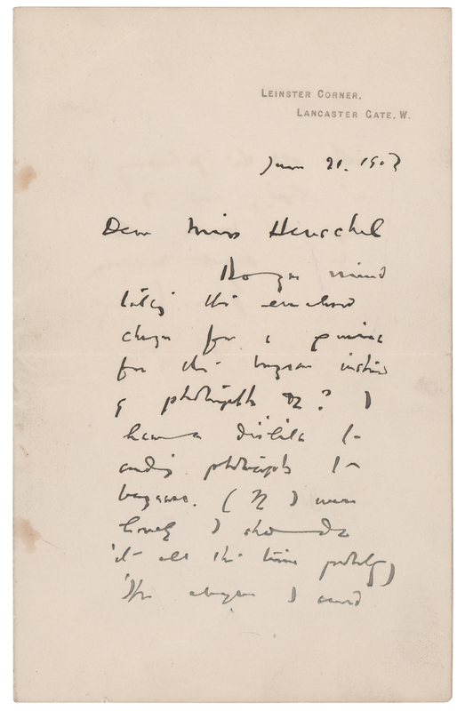 Lot 269 James M. Barrie Autograph Letter Signed: 