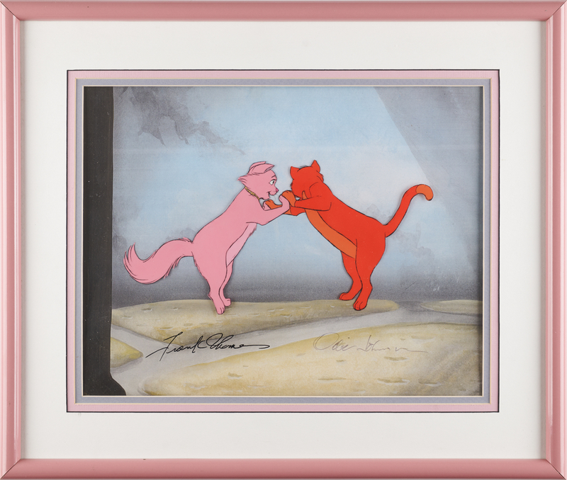 Lot 644 Frank Thomas and Ollie Johnston signed production cel from The Aristocats