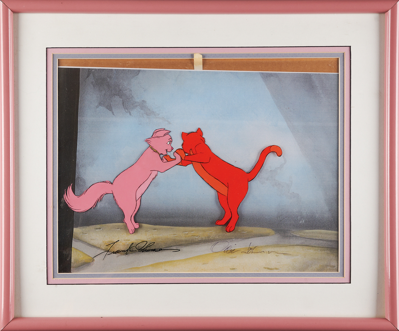 Lot 644 Frank Thomas and Ollie Johnston signed production cel from The Aristocats