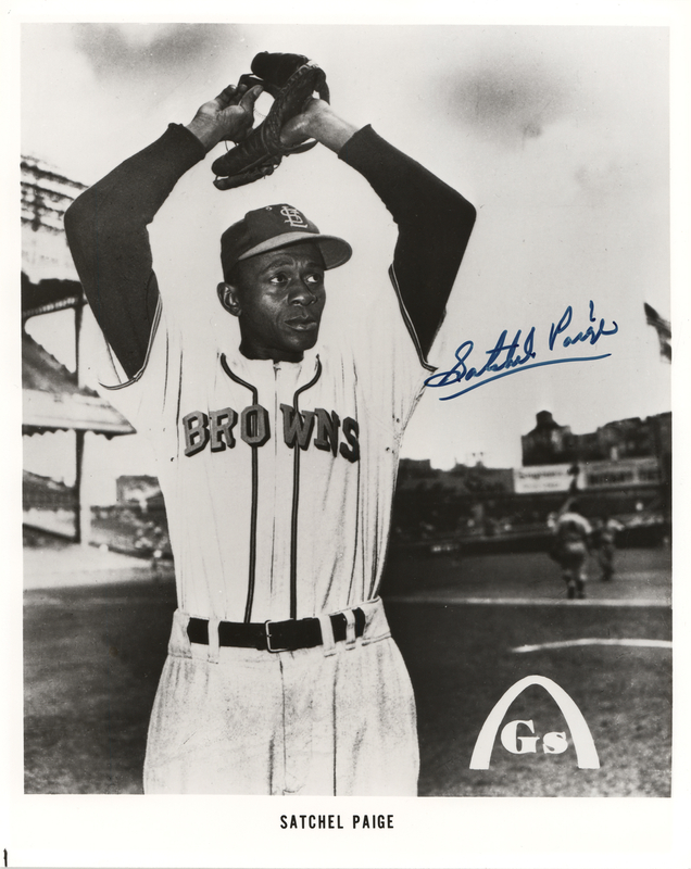 Lot 575 Satchel Paige Signed Photograph