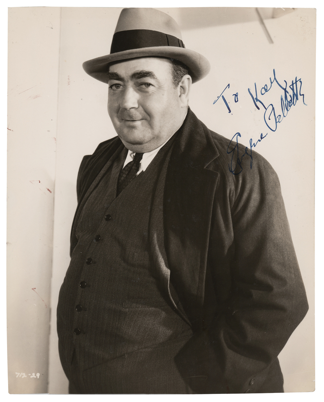 Lot 545 Eugene Pallette Signed Photograph