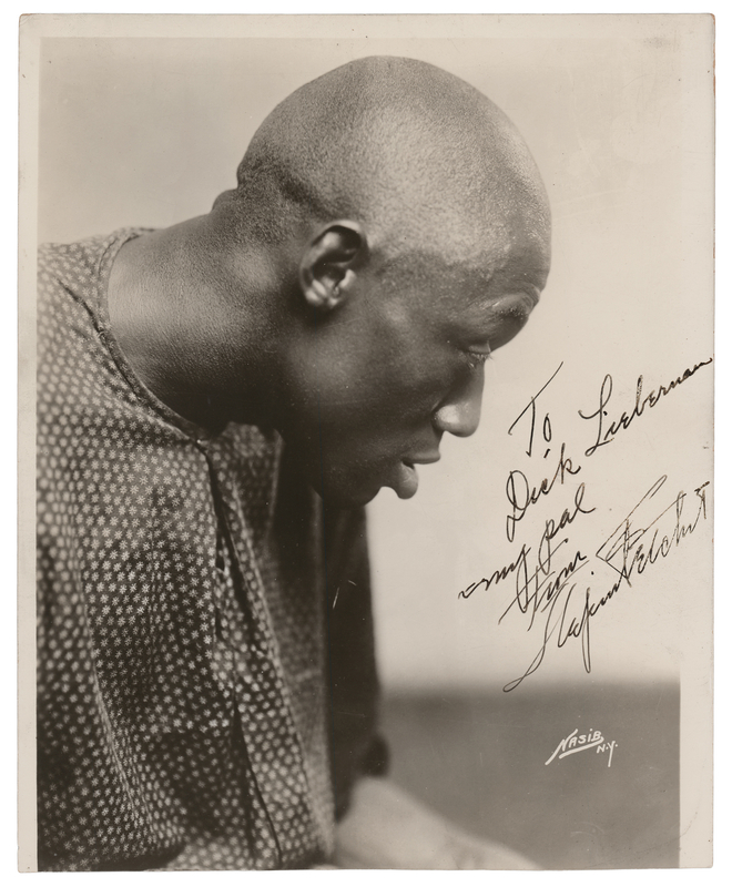 Lot 526 Stepin Fetchit Signed Photograph