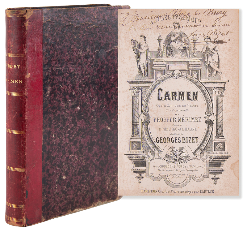 Lot 343 Georges Bizet Signed Musical Score - Carmen (First Edition, First Issue)