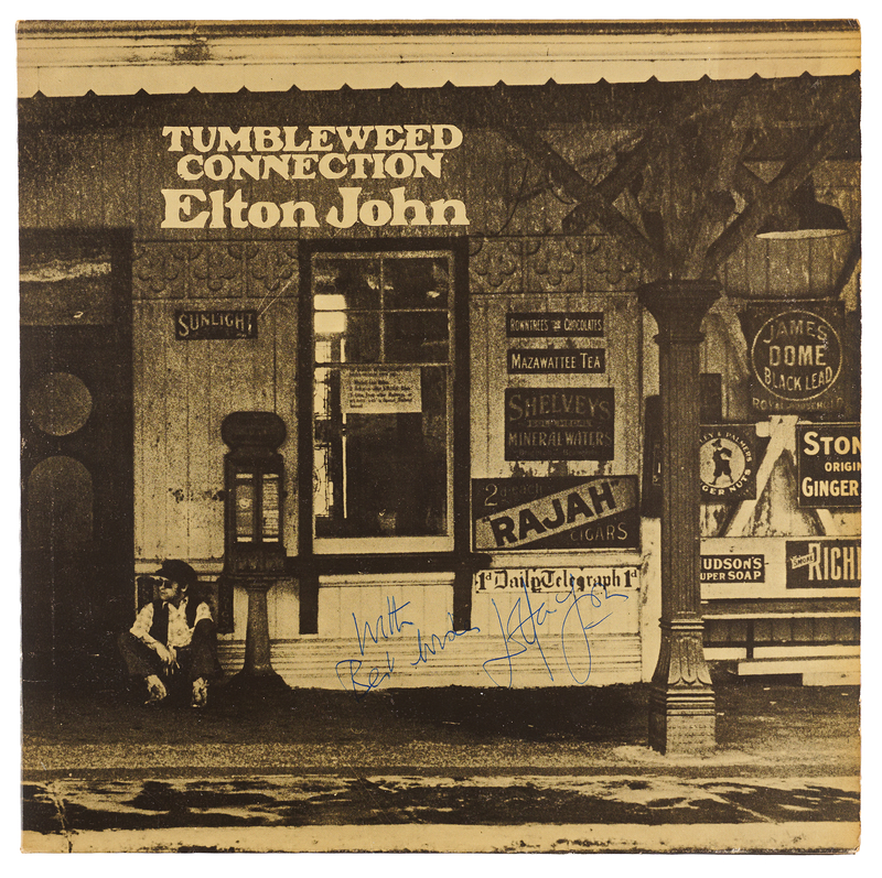 Lot 450 Elton John Signed Album - Tumbleweed Connection
