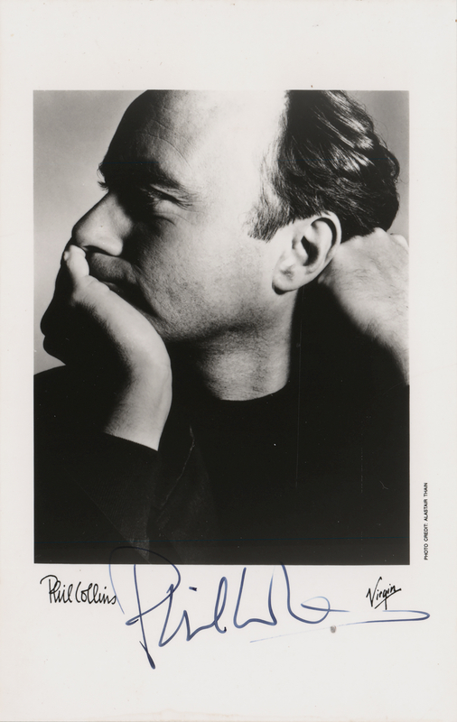 Lot 421 Phil Collins Signed Photograph