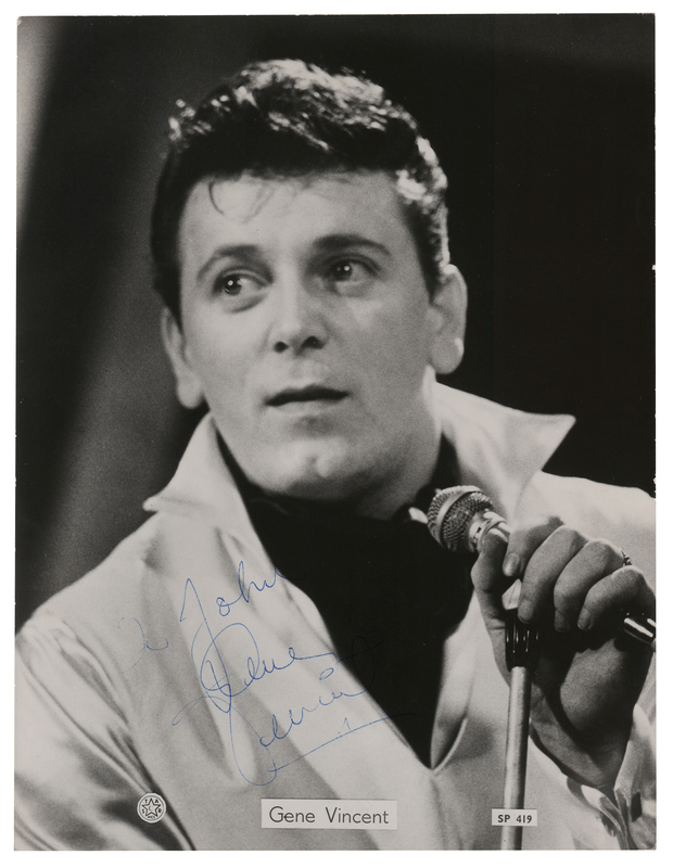 Lot 497 Gene Vincent Signed Photograph