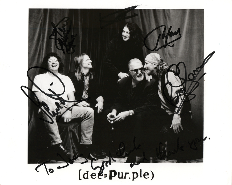 Lot 424 Deep Purple Signed Photograph