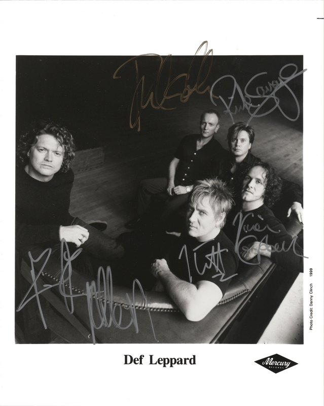 Lot 425 Def Leppard Signed Photograph