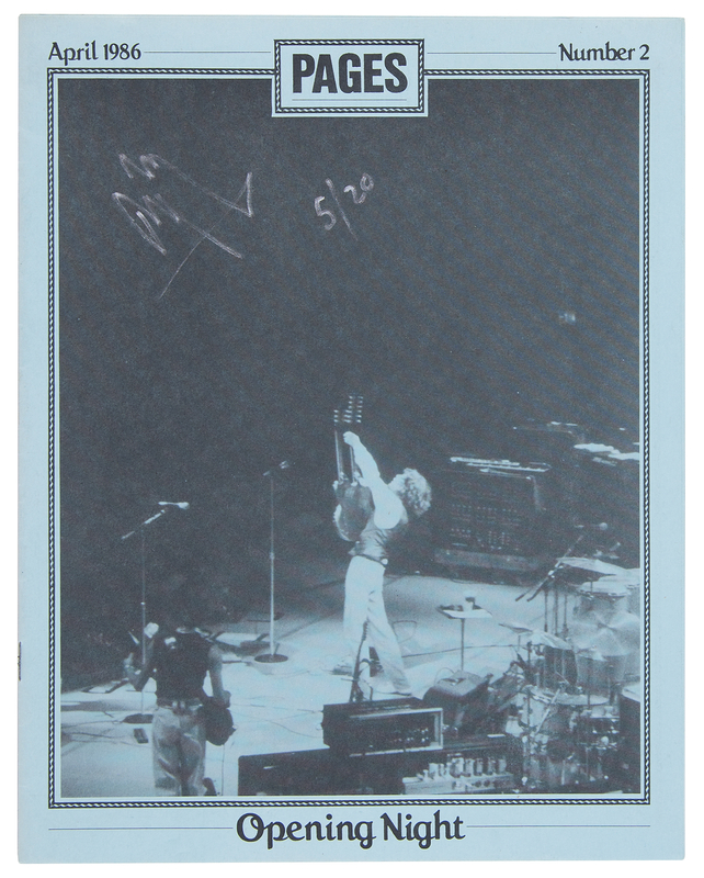 Lot 454 Led Zeppelin: Jimmy Page Signed Fanzine - 'Pages' (Ltd. Ed. #5/20)