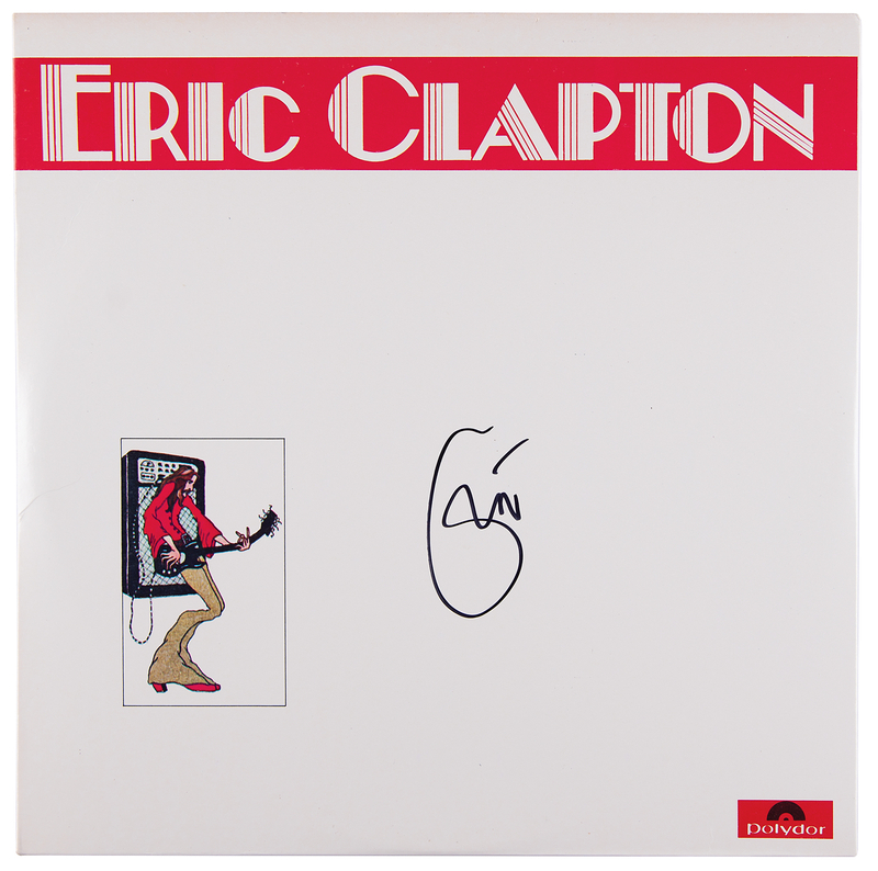 Lot 417 Eric Clapton Signed Album - Eric Clapton at His Best<br/>
