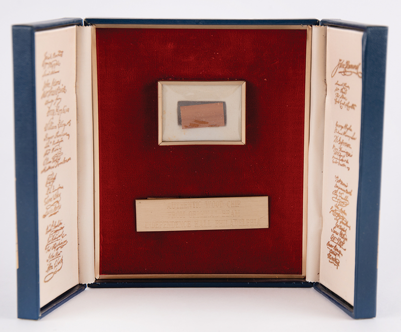 Lot 137 Independence Hall Wood Relic - Limited Edition