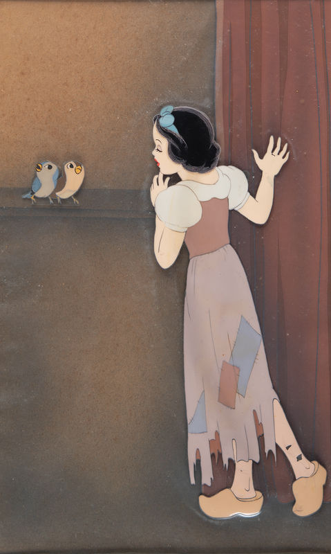 Lot 611 Snow White production cel from Snow White and the Seven Dwarfs