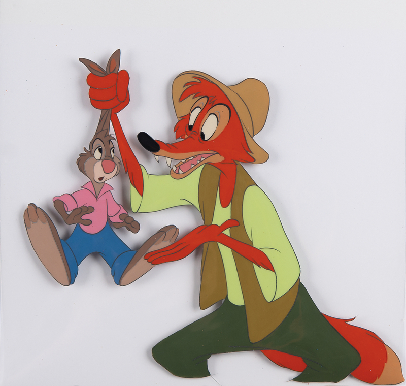 Lot 632 Br'er Rabbit and Br'er Fox production cel from Song of the South