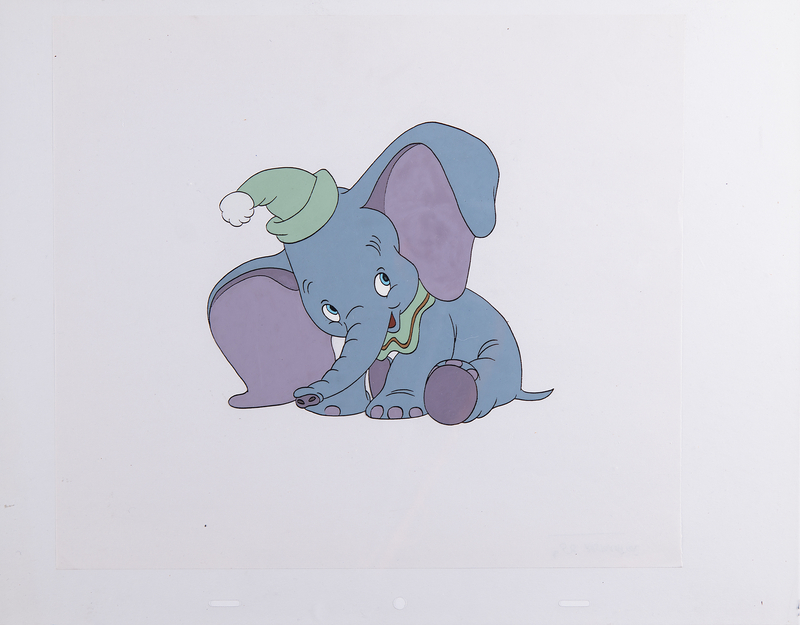 Lot 702 Dumbo publicity cel for Disney Studio prints and reproductions
