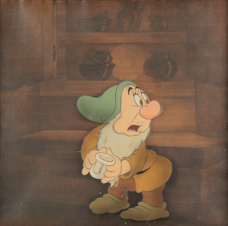 Lot 604 Bashful production cel from Snow White and the Seven Dwarfs