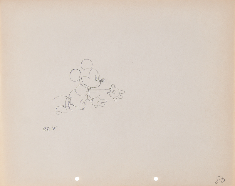 Lot 662 Mickey Mouse production drawing from Giantland