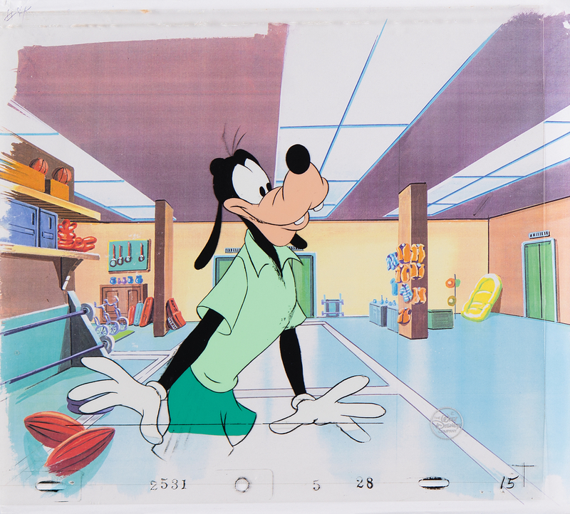 Lot 698 Goofy production cel from Sport Goofy in Soccermania