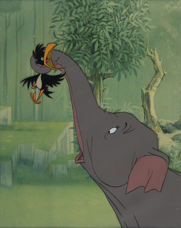 Lot 691 Goliath's mother and black bird production cel from Goliath II