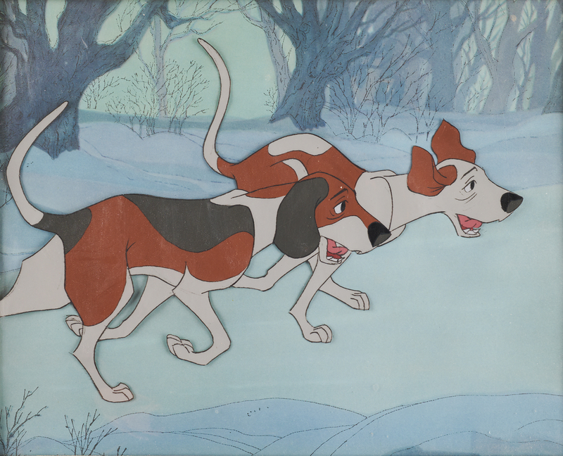 Lot 692 Bloodhounds production cel from Mary Poppins