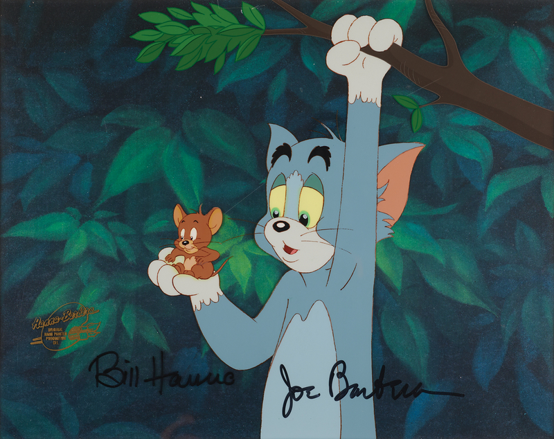 Lot 718 Bill Hanna and Joe Barbera signed production cel from Tom and Jerry: The Movie