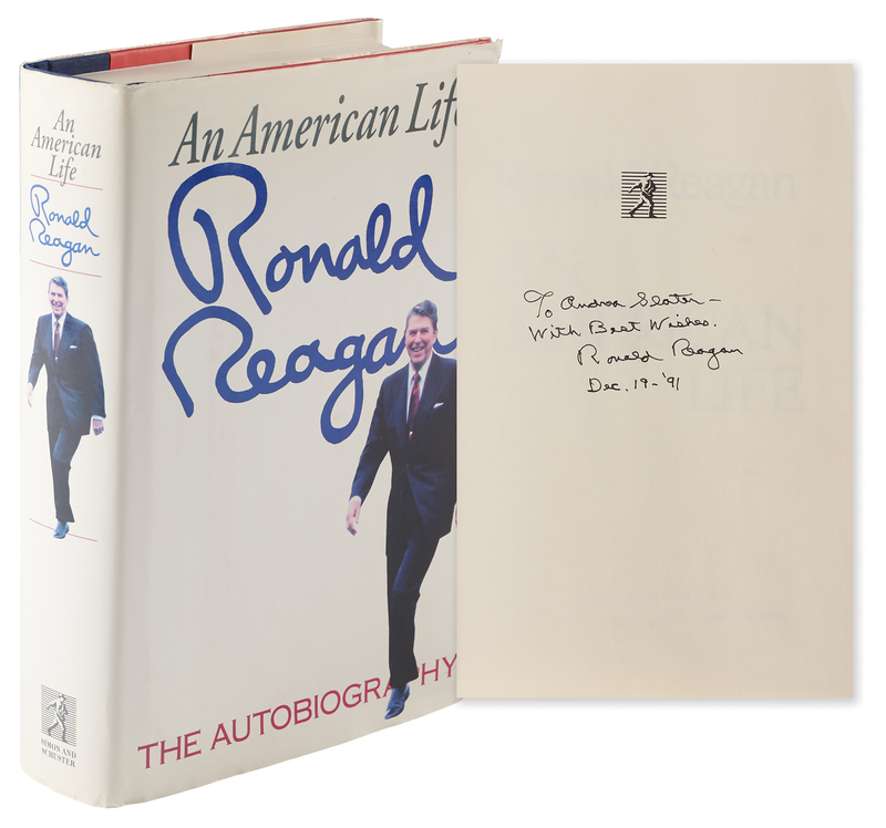 Lot 70 Ronald Reagan Signed Book - An American Life