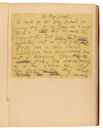 Lot #244 Richard Harding Davis Autograph Manuscript Signed - Draft for 'The Boy Scout' - Image 2