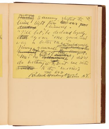 Lot #244 Richard Harding Davis Autograph Manuscript Signed - Draft for 'The Boy Scout' - Image 3