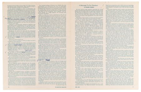 Lot #263 Ayn Rand Hand-Annotated Essay - 'The Psycho-Epistemology of Art' in The Objectivist Newsletter - Image 3