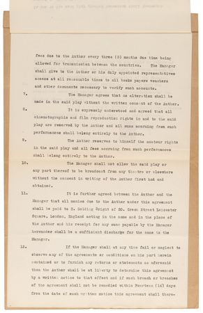 Lot #246 Thomas Hardy Document Signed for Tess of the d'Urbervilles - Image 4