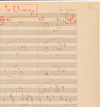 Lot #512 Maurice Jarre Autograph Musical Manuscript Signed - 'Lara's Theme' from Doctor Zhivago - Image 3