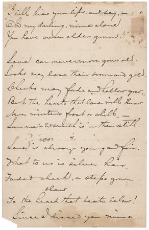 Lot #316 Eben E. Rexford Autograph Lyrics Signed - 