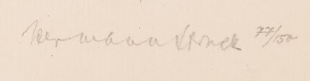 Lot #101 Albert Einstein Signed Lithograph by Hermann Struck (c. 1923) (Ltd. Ed. #77/150) - Image 3