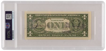 Lot #232 Andy Warhol Signed $1 Dollar Bill - Image 2