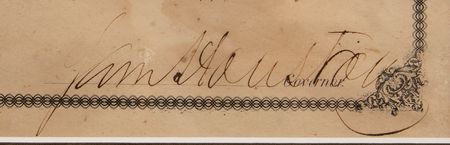 Lot #116 Sam Houston Document Signed as Governor of Texas - Image 3