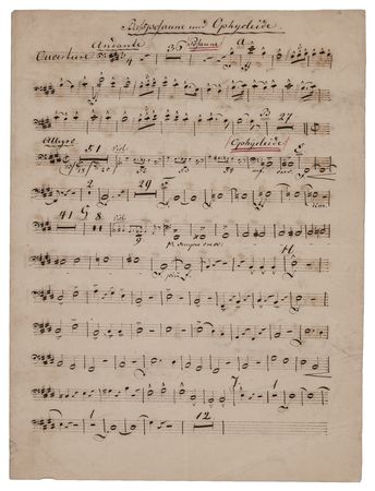 Lot #399 [Richard Wagner] Musical Manuscript from the Overture to Tannhauser - Image 1