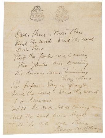 Lot #367 George M. Cohan Autograph Quotation