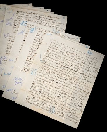 Lot #348 William S. Gilbert Handwritten Synopsis