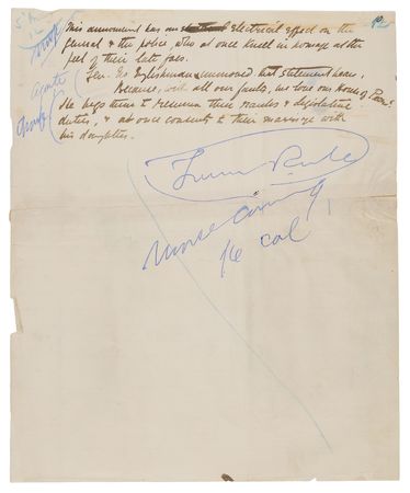 Lot #348 William S. Gilbert Handwritten Synopsis of 'The Pirates of Penzance,' with Extensive Lyrical Quotations - Image 10
