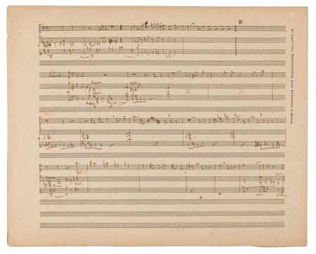 Lot #349 Charles Gounod Handwritten Musical Manuscript for Père Joseph's Aria in 'Cinq-Mars' - Image 3