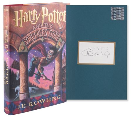 Lot #264 J. K. Rowling Signed Book (Harry Potter and the Sorcerer's Stone), with COVID-19 Lockdown Letter - Sent to One of Only Three Families Globally Selected - Image 1