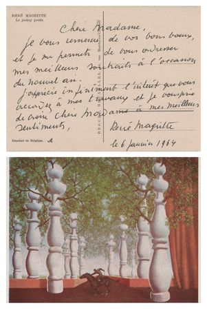 Lot #220 Rene Magritte Autograph Letter Signed on