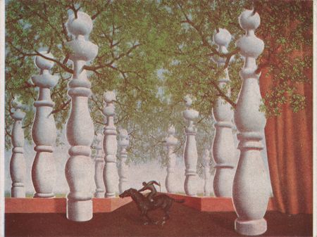 Lot #220 Rene Magritte Autograph Letter Signed on 'The Lost Jockey' Postcard - Image 3