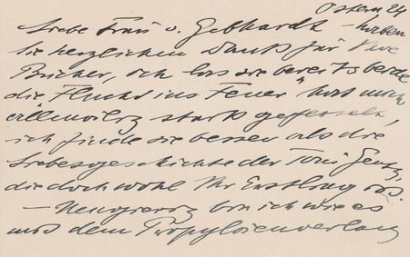 Lot #219 Kathe Kollwitz Autograph Letter Signed