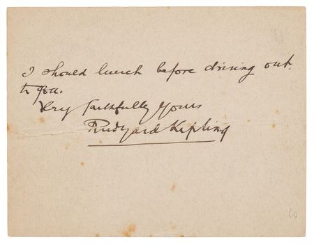 Lot #303 Rudyard Kipling Autograph Letter Signed Regarding the Care of His Sister, Alice 'Trix' Fleming - Image 2