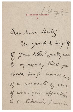 Lot #301 Henry James Autograph Letter Signed - Image 1