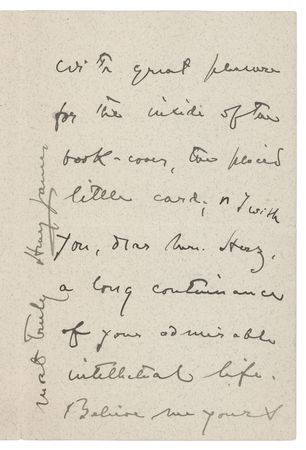 Lot #301 Henry James Autograph Letter Signed - Image 2
