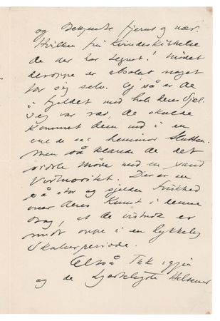 Lot #396 Edvard Grieg Autograph Letter Signed - Image 2